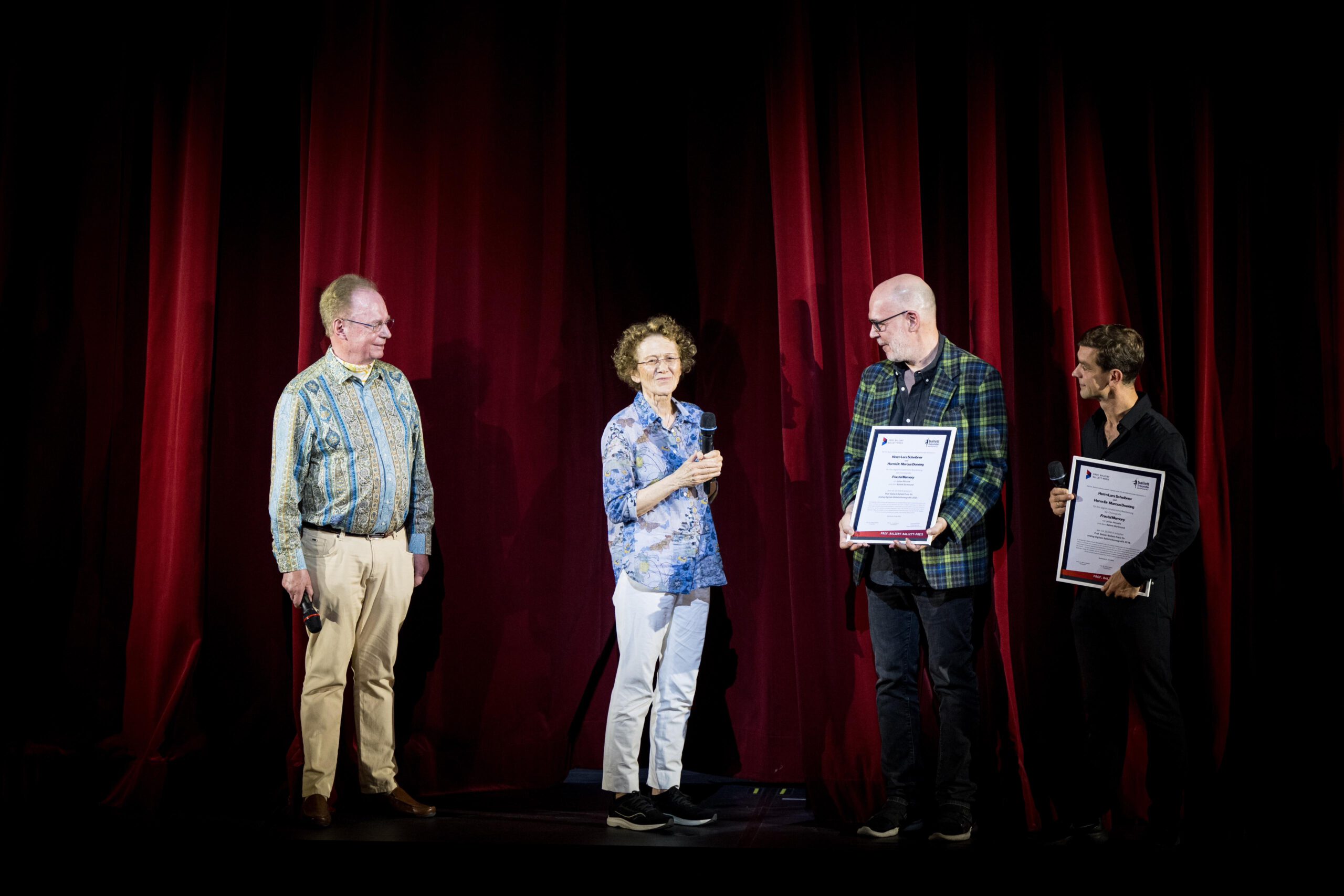 Prof Balzert award ceremony